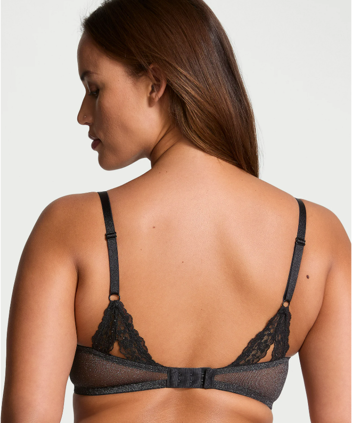 DUMMY - Brasier  Victoria Secret push up sin aro con copa de textura lisa Sexy Tee 34 B negro
